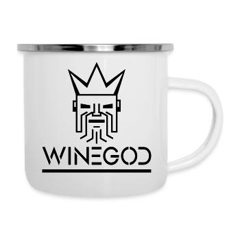Dieu du vin - Tasse émaillée - blanc - Droite