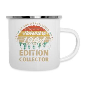 29 ans Novembre 1994 édition collector - Tasse émaillée - blanc - Droite