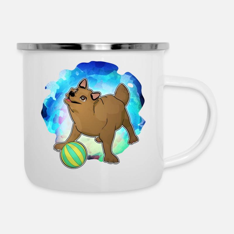 Potato is a good pooch! - Camper Mug - white