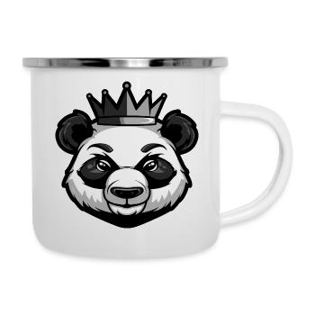 Panda Head Crown - Camper Mug - white - Right