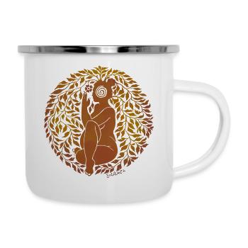 Natural Woman - Emaille-Tasse - Weiß - Rechts