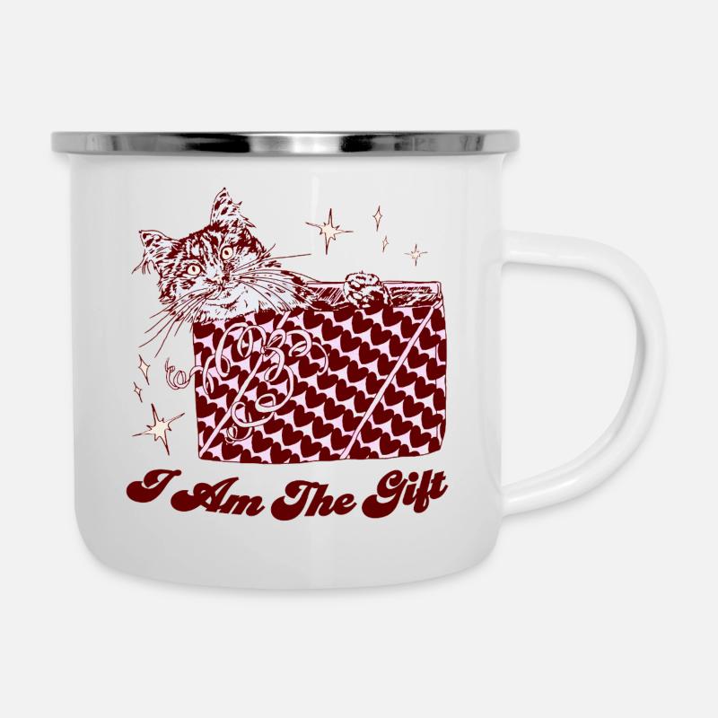 I AM THE GIFT - Camper Mug - white