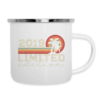 Vintage 2019 Cadeau Anniversaire 2019 Retro 2019 - Tasse émaillée - blanc - Droite
