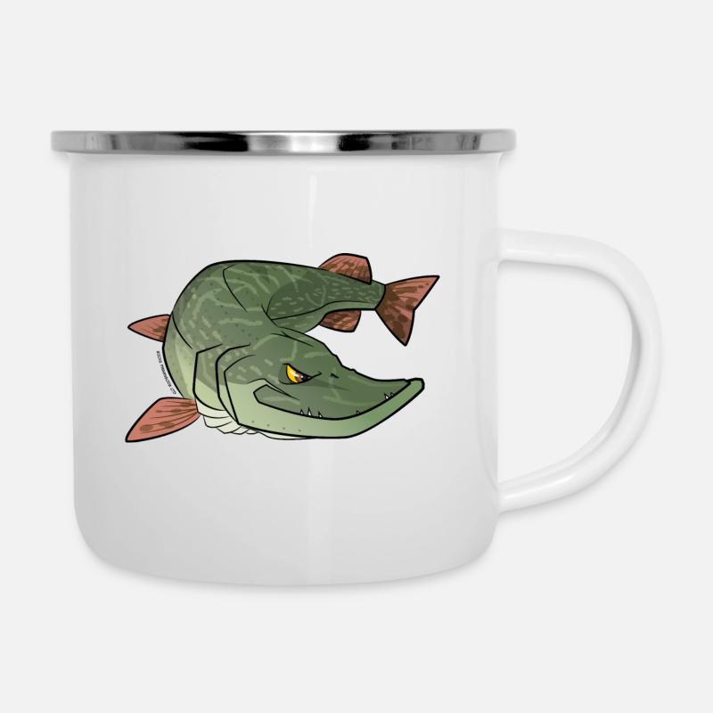 Red River: Pike - Camper Mug - white