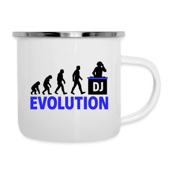 DJ Evolution Music Lover Design - Tasse émaillée - blanc - Droite