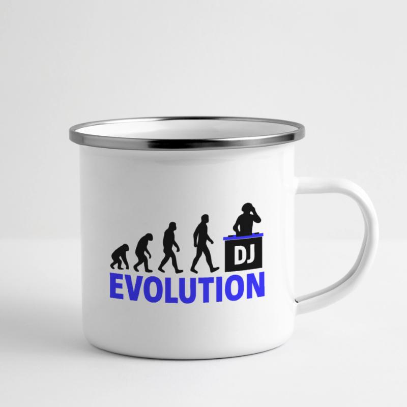 DJ Evolution Music Lover Design Tasse émaillée