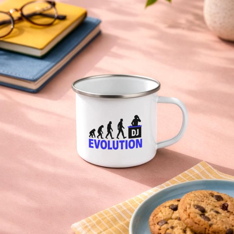 DJ Evolution Music Lover Design Tasse émaillée