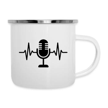 Microphone Singing Podcast Streaming - Camper Mug - white - Right