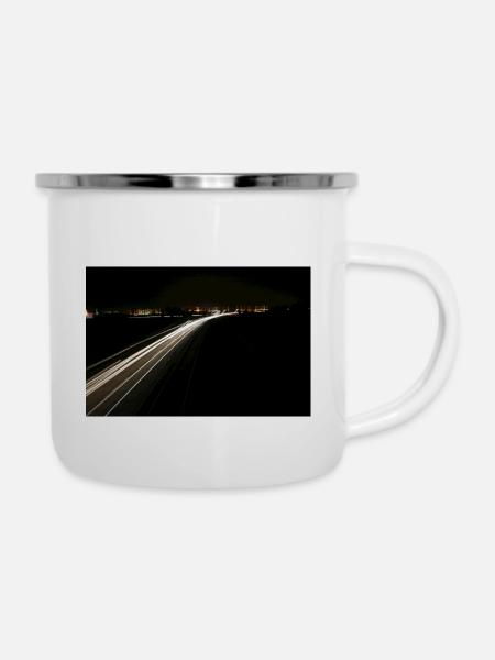 Speed - Emaille-Tasse - Weiß