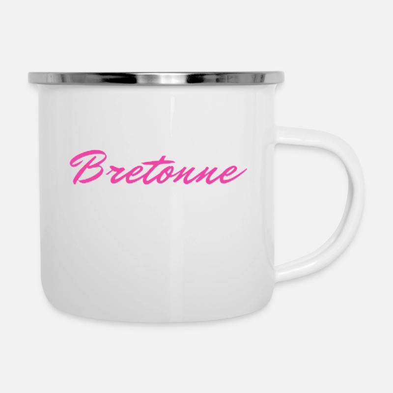 Bretonne - Tasse émaillée - blanc