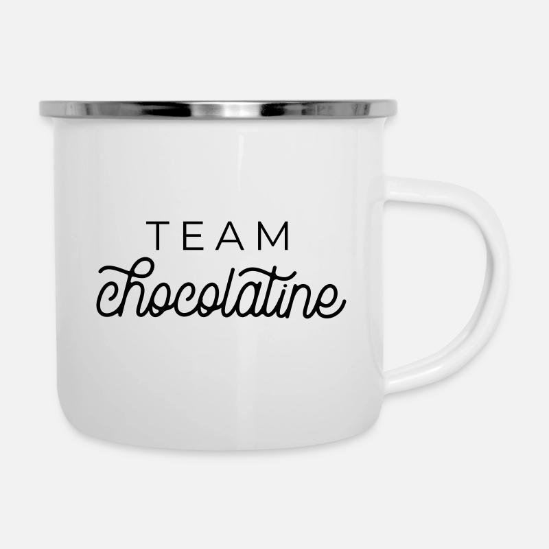 Team Chocolatine - Tasse émaillée - blanc