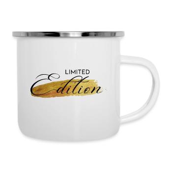 Limited Edition - Emaille-Tasse - Weiß - Rechts