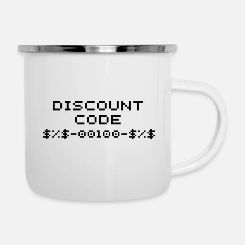 Discount Code/Discount Code - Camper Mug - white