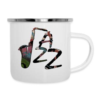 JAZZ - Emaille mok - wit - Rechts