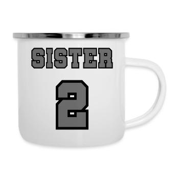 Sister 2 - Emaille-Tasse - Weiß - Rechts