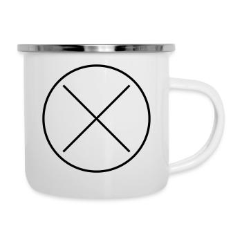 Circle Cross Personalization Vector Color Changing - Camper Mug - white - Right