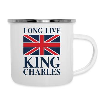 Vive le roi Charles - Tasse émaillée - blanc - Droite