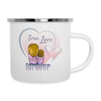 Le véritable amour pour toujours - Tasse émaillée - blanc - Droite