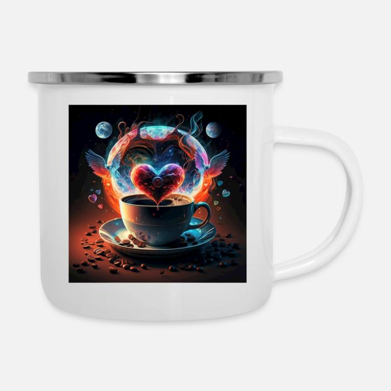 Elixier der Liebe - Emaille-Tasse - Weiß