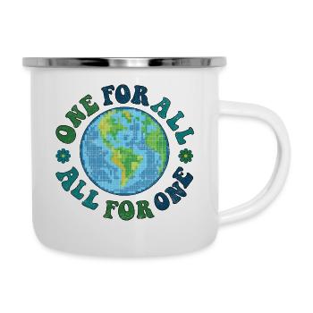 one for all, all for one - retro - Camper Mug - white - Right