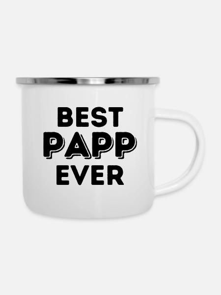 Bester Papp aller Zeiten - Emaille-Tasse - Weiß