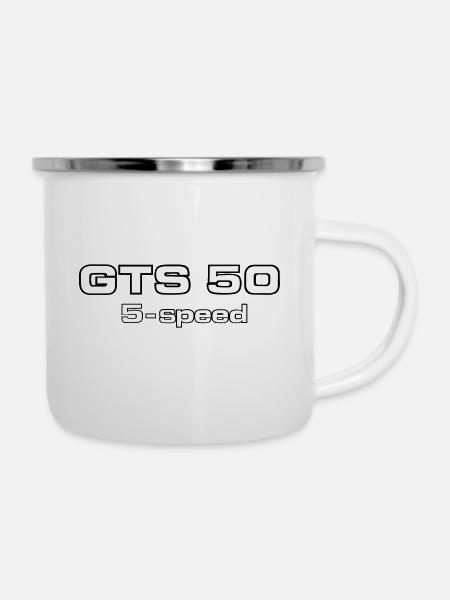 GTS 5 Speed - Emaille-Tasse - Weiß