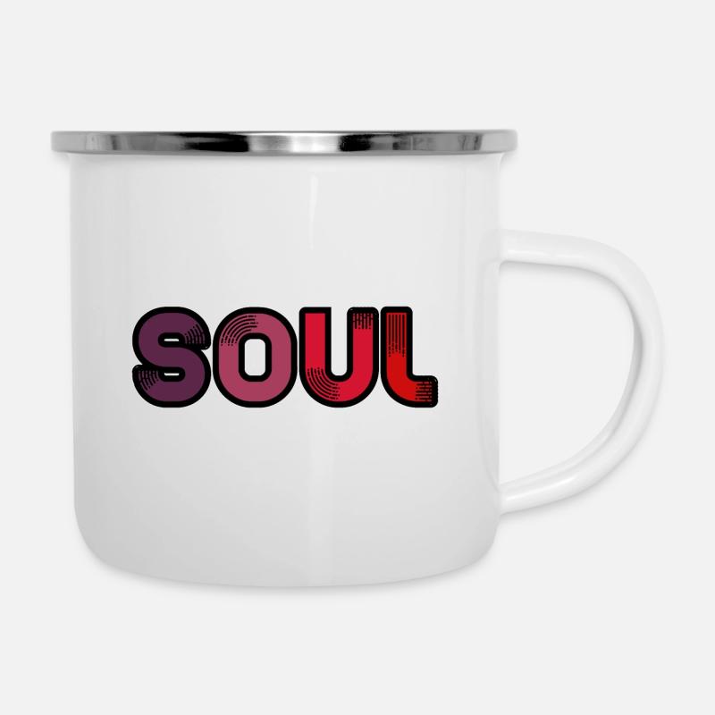 Soul - Emaille-Tasse - Weiß