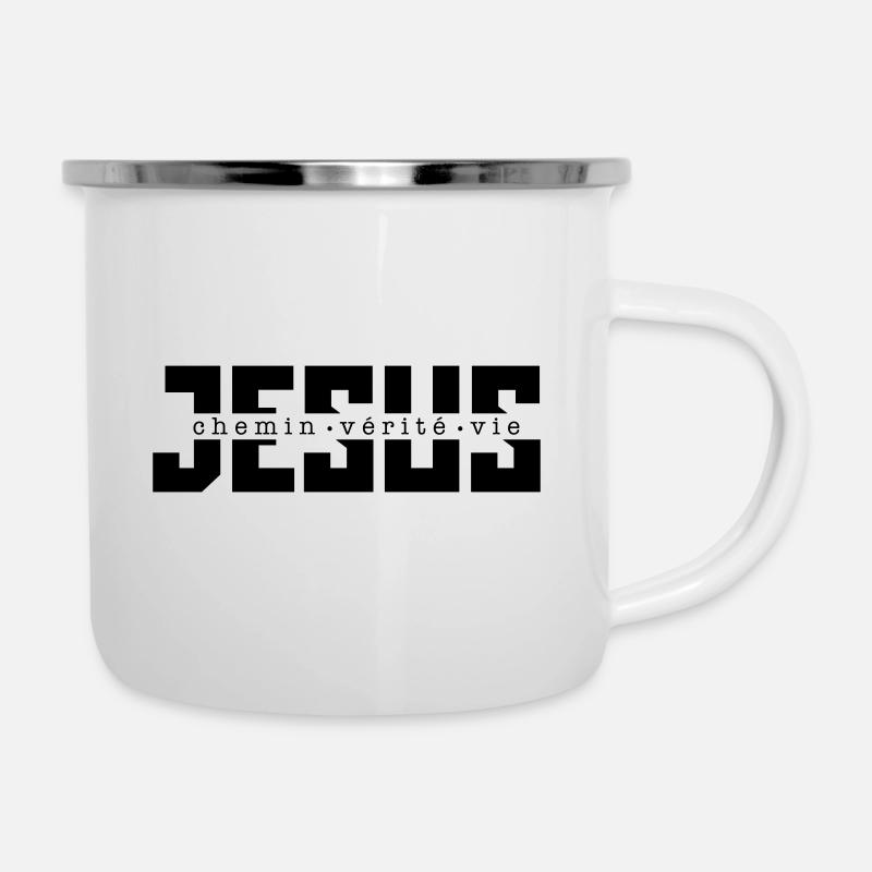 JESUS CHEMIN VERITE - Tasse émaillée - blanc