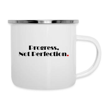 Progress Not Perfection - Camper Mug - white - Right