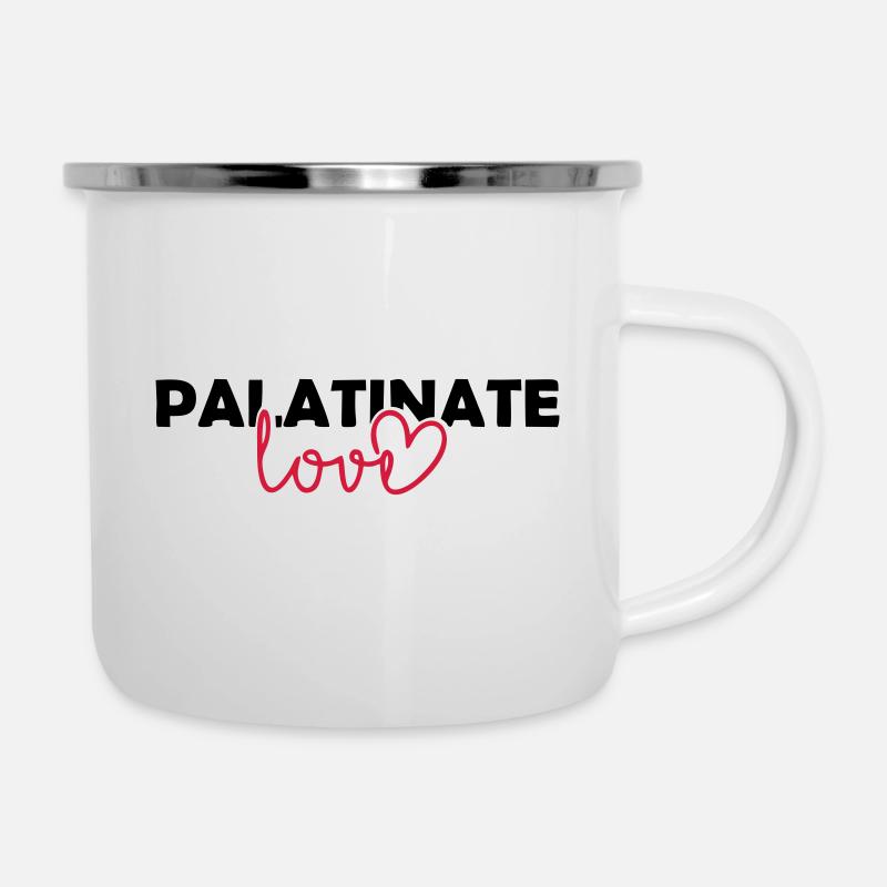 Palatinate Love - Emaille-Tasse - Weiß