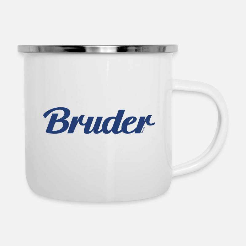 Brother dark blue 2024 - Camper Mug - white