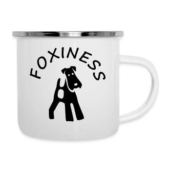 Fox Terrier Foxiness - Camper Mug - white - Right