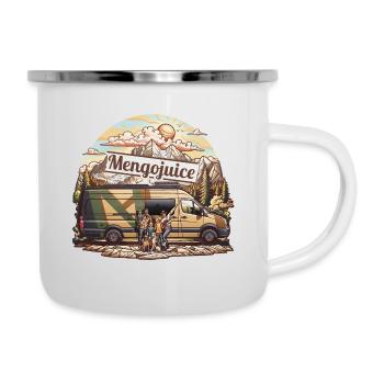 Mengojuice Vanlife - Tasse émaillée - blanc - Droite