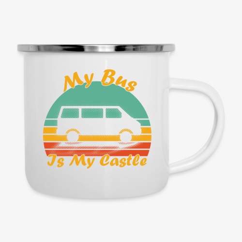 My Bus Is My Castle - Emaille-Tasse