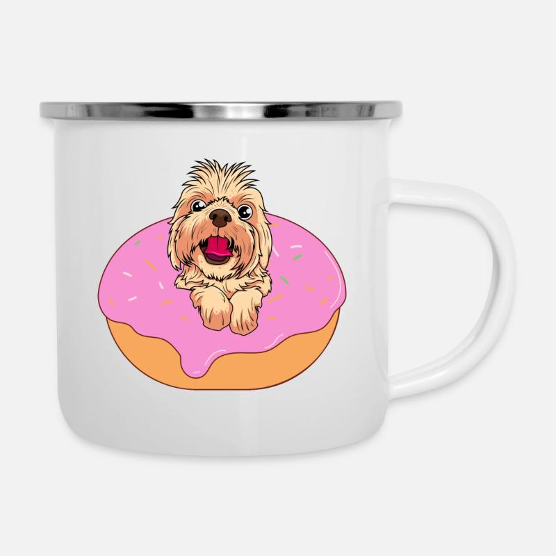 Dognut - Tasse émaillée - blanc
