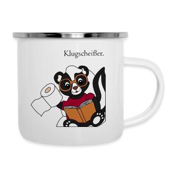 Skunk Pixie Smartass - funny motif - Camper Mug - white - Right