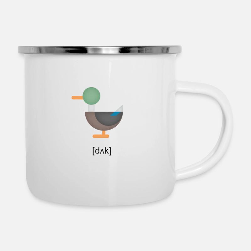 Vintage duck with text - Camper Mug - white