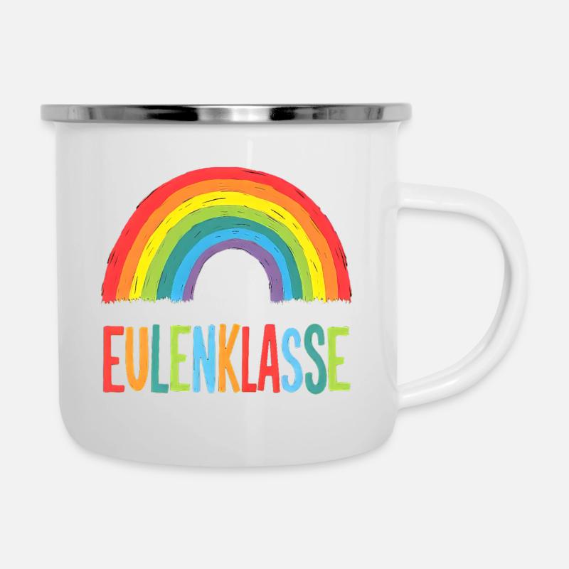 Owl Class - Classes T-Shirt Colorful Rainbow - Camper Mug - white