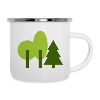 Trees Forest Park - Camper Mug - white - Right