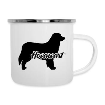 Hovawart - Emaille-Tasse - Weiß - Rechts