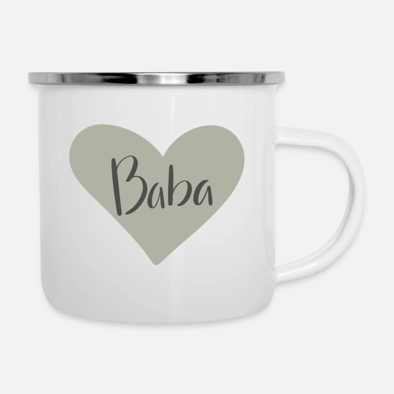 Baba Heart - Camper Mug - white
