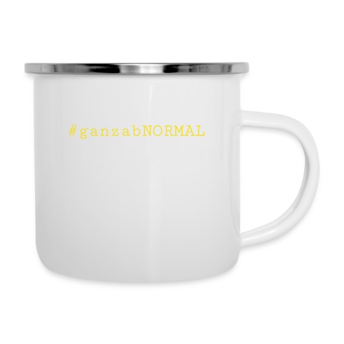 #ganzabNORMAL_Classic - Emaille-Tasse