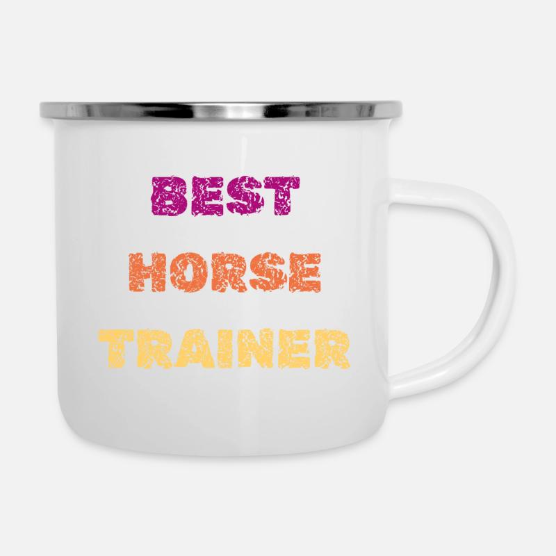 Best Horse Trainer - Camper Mug - white