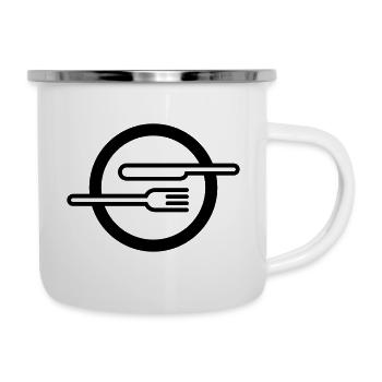 Plates with cutlery - Camper Mug - white - Right