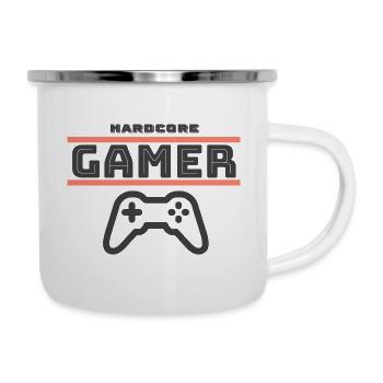 Gamer - Emaille-Tasse - Weiß - Rechts