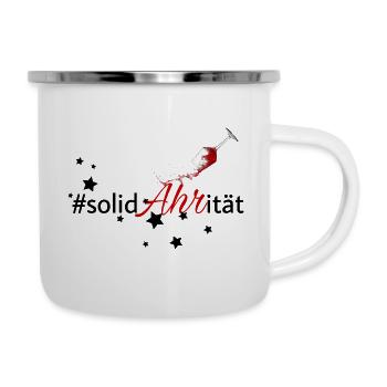Solidahrität Xmas Black - Emaille-Tasse - Weiß - Rechts