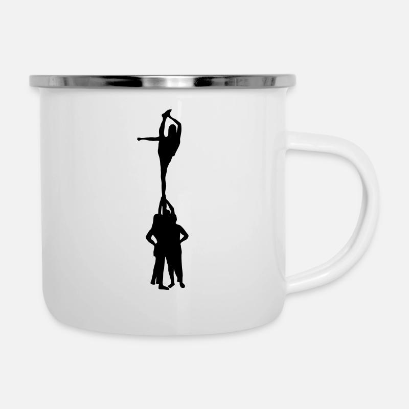 Cheerleading, Cheerleader - Emaille-Tasse - Weiß