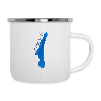 Lake Starnberg with deep colouring - Camper Mug - white - Right
