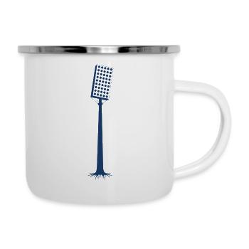 Parkstadion - Emaille-Tasse - Weiß - Rechts