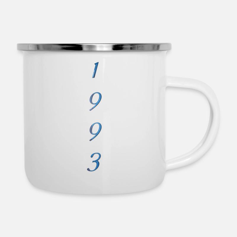 1993 - Tasse émaillée - blanc